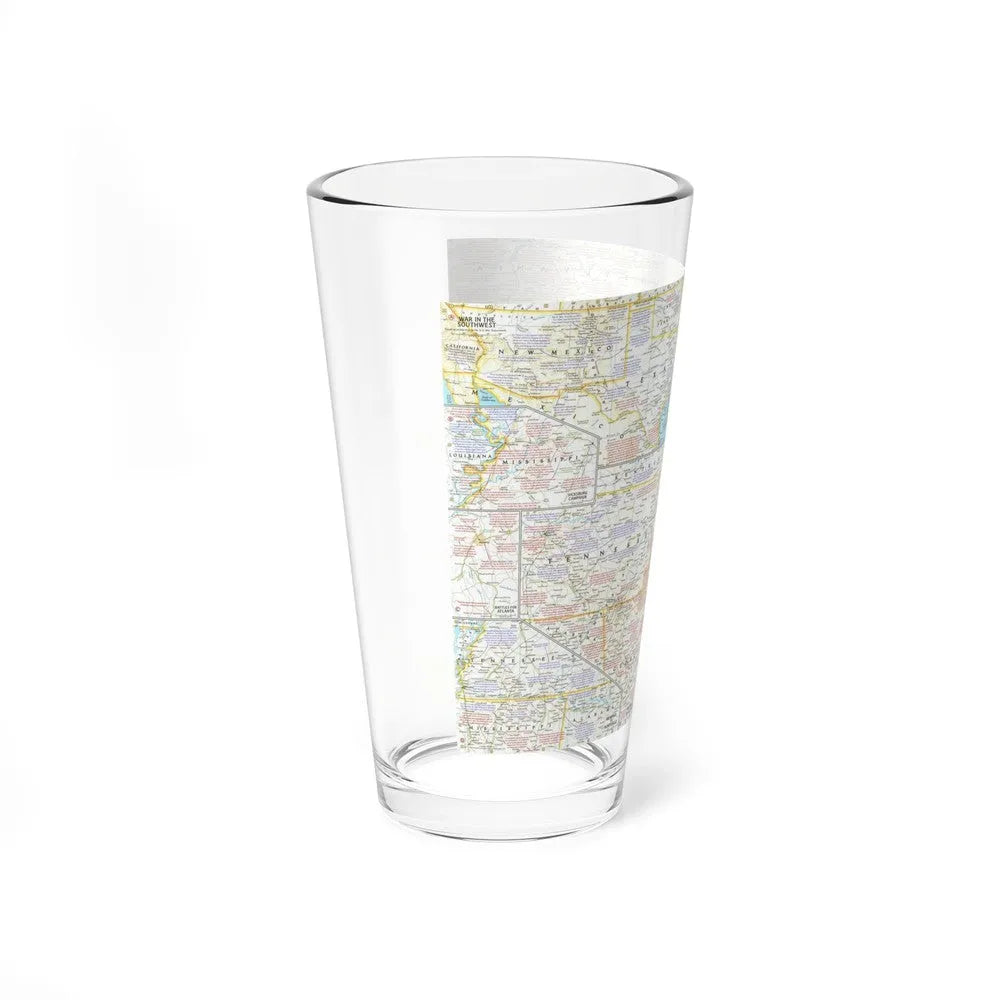 USA - Battlefields of the Civil War 2 (1961) (Map) Pint Glass 16oz-Go Mug Yourself