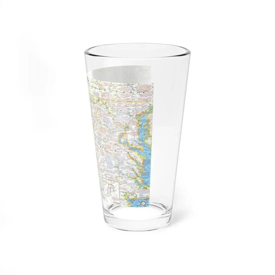 USA - Battlefields of the Civil War 2 (1961) (Map) Pint Glass 16oz - Go Mug Yourself
