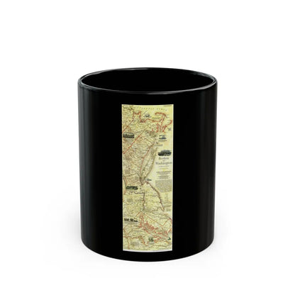 USA - Boston to Washington (1830) (Map) Black Coffee Mug-11oz-Go Mug Yourself