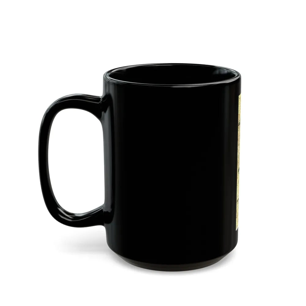 USA - Boston to Washington (1830) (Map) Black Coffee Mug-Go Mug Yourself