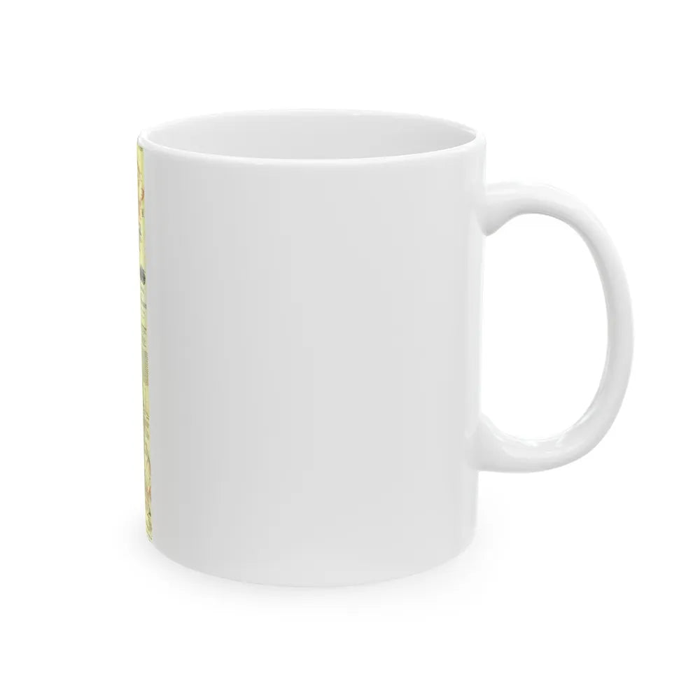 USA - Boston to Washington (1830) (Map) White Coffee Mug-Go Mug Yourself