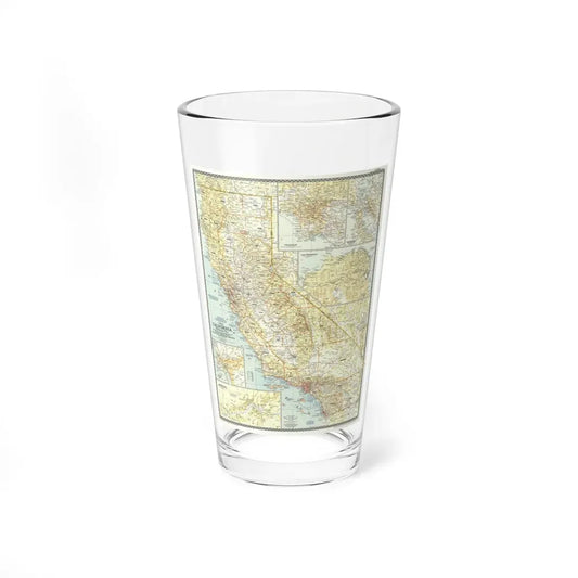 USA - California (1954) (Map) Pint Glass 16oz 16oz - Go Mug Yourself