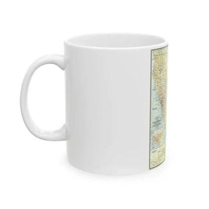 USA - California (1954) (Map) White Coffee Mug - Go Mug Yourself