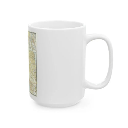 USA - California (1954) (Map) White Coffee Mug-Go Mug Yourself