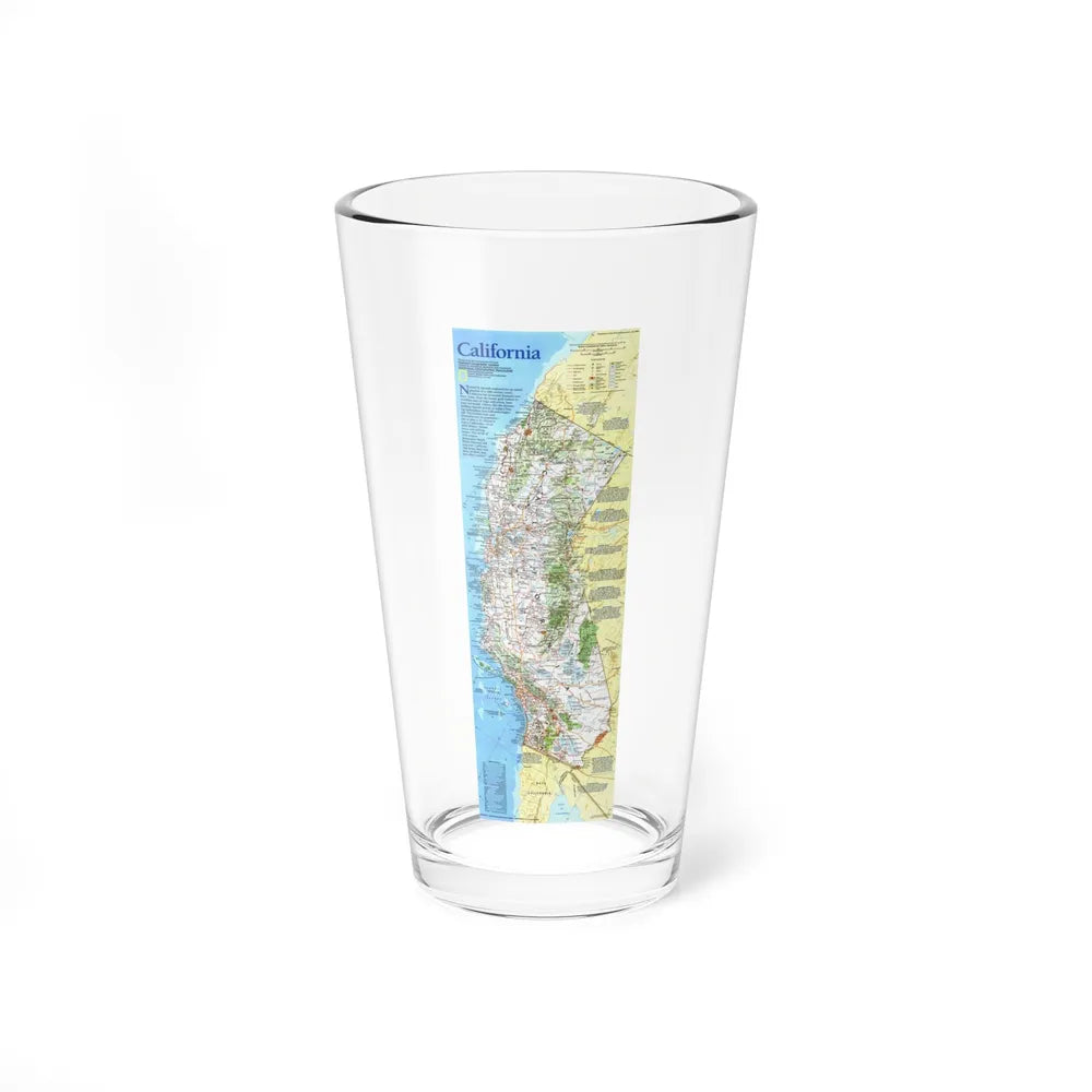 USA - California (1993) (Map) Pint Glass 16oz-16oz-Go Mug Yourself