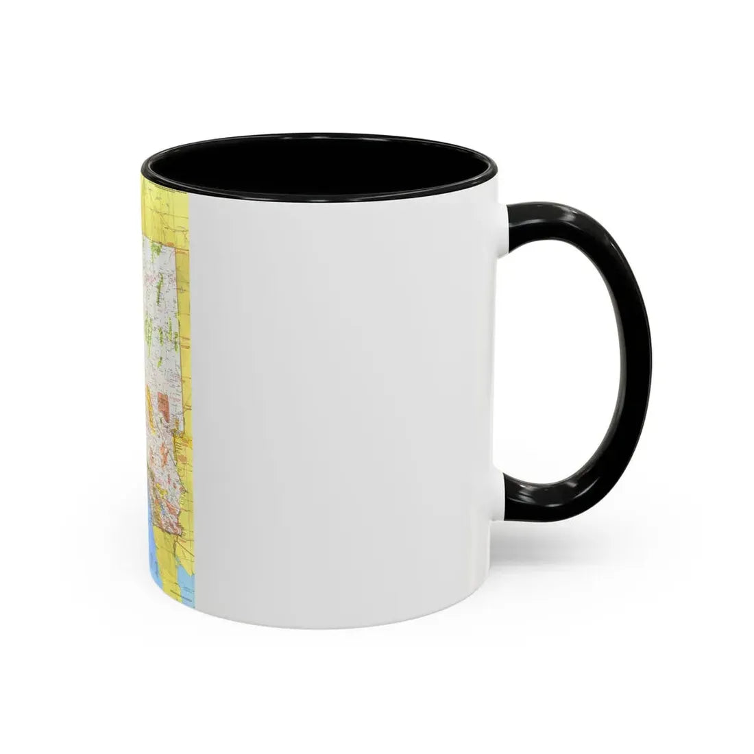 USA - California and Nevada 1 (1974) (Map) Accent Coffee Mug - Go Mug Yourself