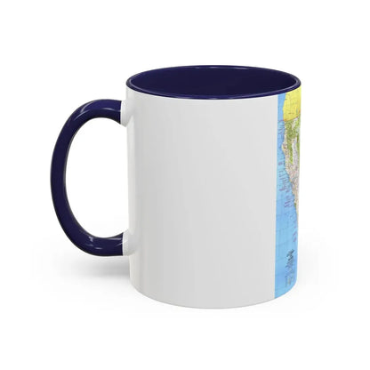 USA - California and Nevada 1 (1974) (Map) Accent Coffee Mug - Go Mug Yourself