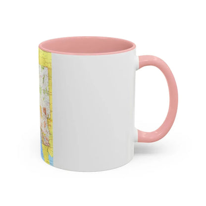 USA - California and Nevada 1 (1974) (Map) Accent Coffee Mug - Go Mug Yourself