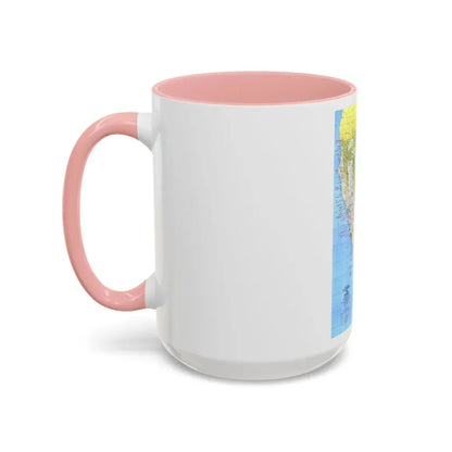 USA - California and Nevada 1 (1974) (Map) Accent Coffee Mug - Go Mug Yourself