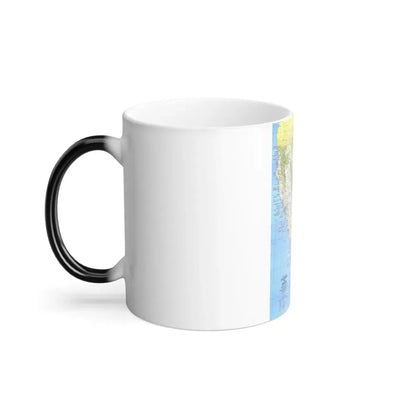 USA - California and Nevada 1 (1974) (Map) Color Changing Mug 11oz - Go Mug Yourself