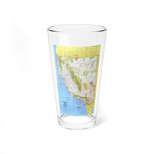 USA - California and Nevada 1 (1974) (Map) Pint Glass 16oz-16oz-Go Mug Yourself