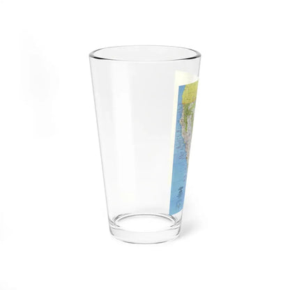 USA - California and Nevada 1 (1974) (Map) Pint Glass 16oz - Go Mug Yourself