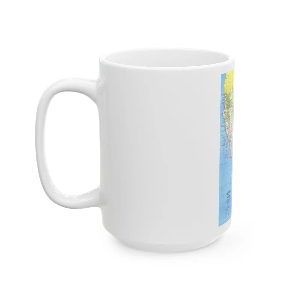 USA - California and Nevada 1 (1974) (Map) White Coffee Mug-Go Mug Yourself