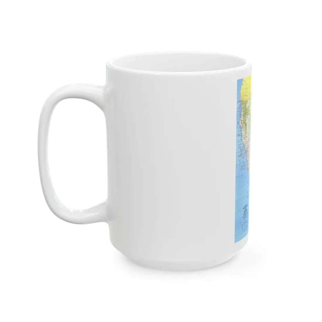 USA - California and Nevada 1 (1974) (Map) White Coffee Mug - Go Mug Yourself