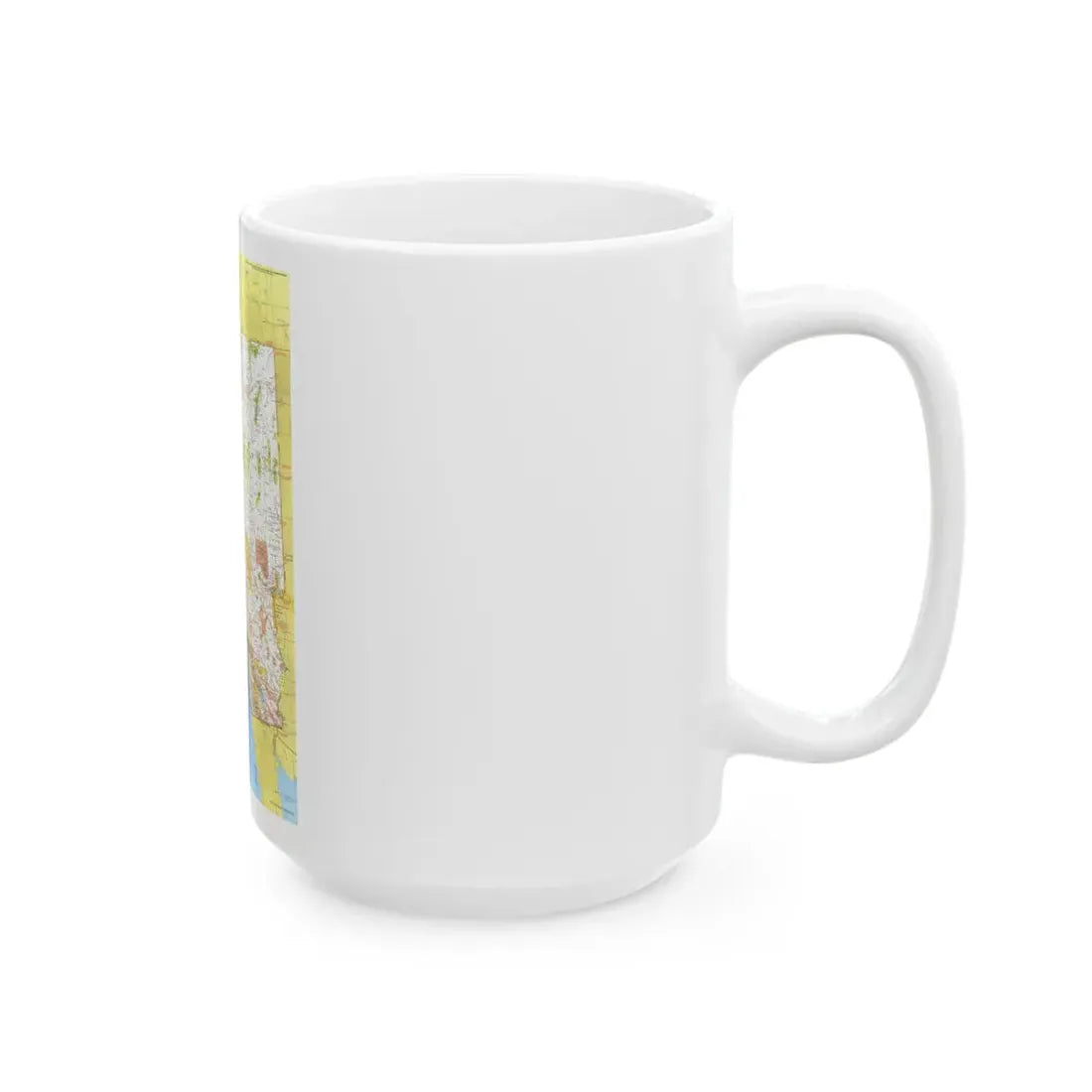 USA - California and Nevada 1 (1974) (Map) White Coffee Mug - Go Mug Yourself