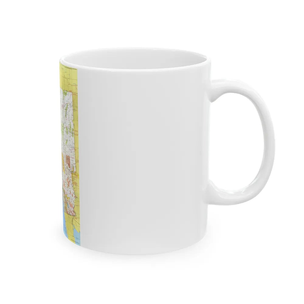 USA - California and Nevada 1 (1974) (Map) White Coffee Mug-Go Mug Yourself