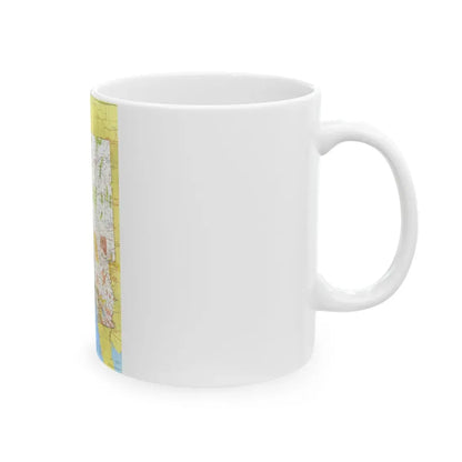 USA - California and Nevada 1 (1974) (Map) White Coffee Mug - Go Mug Yourself