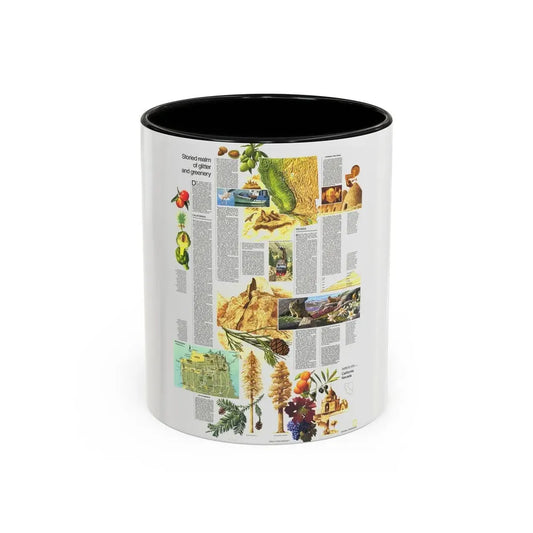 USA - California and Nevada 2 (1974) (Map) Accent Coffee Mug 11oz Black - Go Mug Yourself