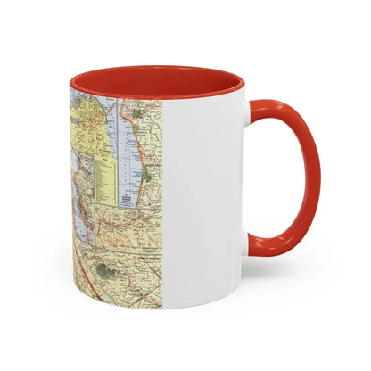 USA - California, Northern (1966) (Map) Accent Coffee Mug - Go Mug Yourself