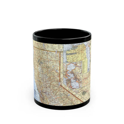 USA - California, Northern (1966) (Map) Black Coffee Mug-11oz-Go Mug Yourself