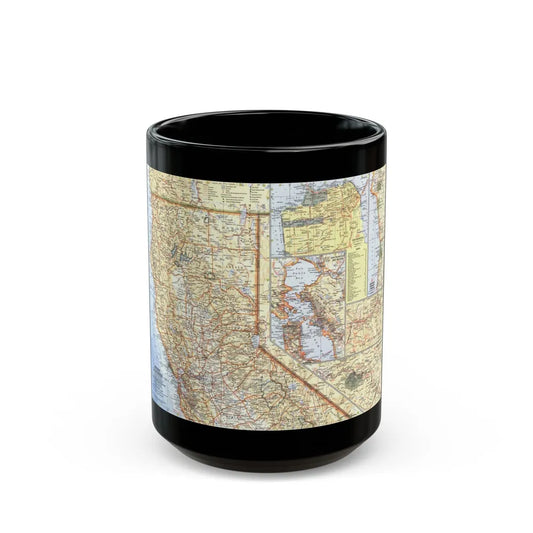 USA - California, Northern (1966) (Map) Black Coffee Mug-15oz-Go Mug Yourself