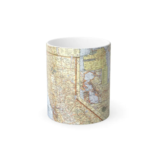 USA - California, Northern (1966) (Map) Color Changing Mug 11oz-11oz-Go Mug Yourself