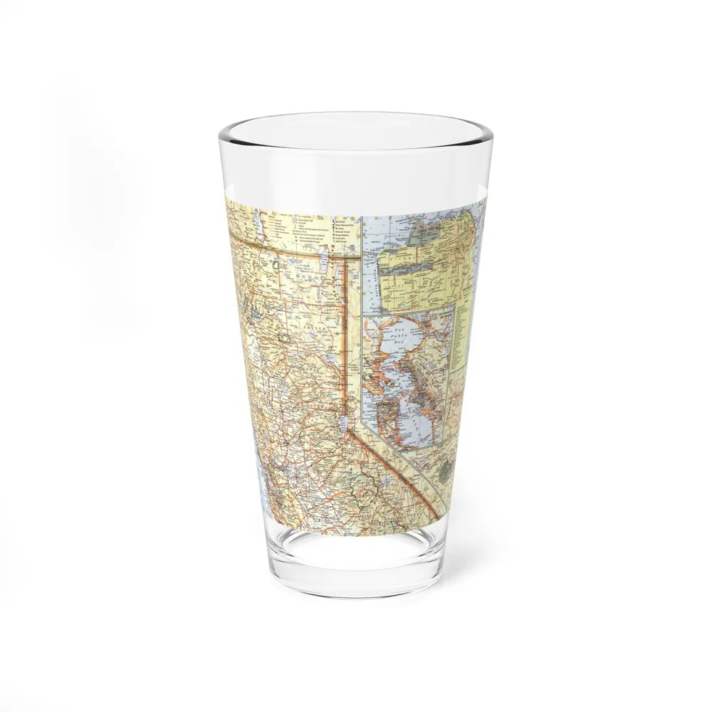 USA - California, Northern (1966) (Map) Pint Glass 16oz-16oz-Go Mug Yourself