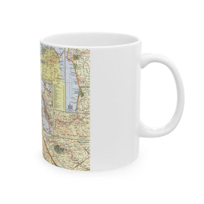 USA - California, Northern (1966) (Map) White Coffee Mug-Go Mug Yourself