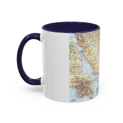 USA - California, Southern (1966) (Map) Accent Coffee Mug - Go Mug Yourself