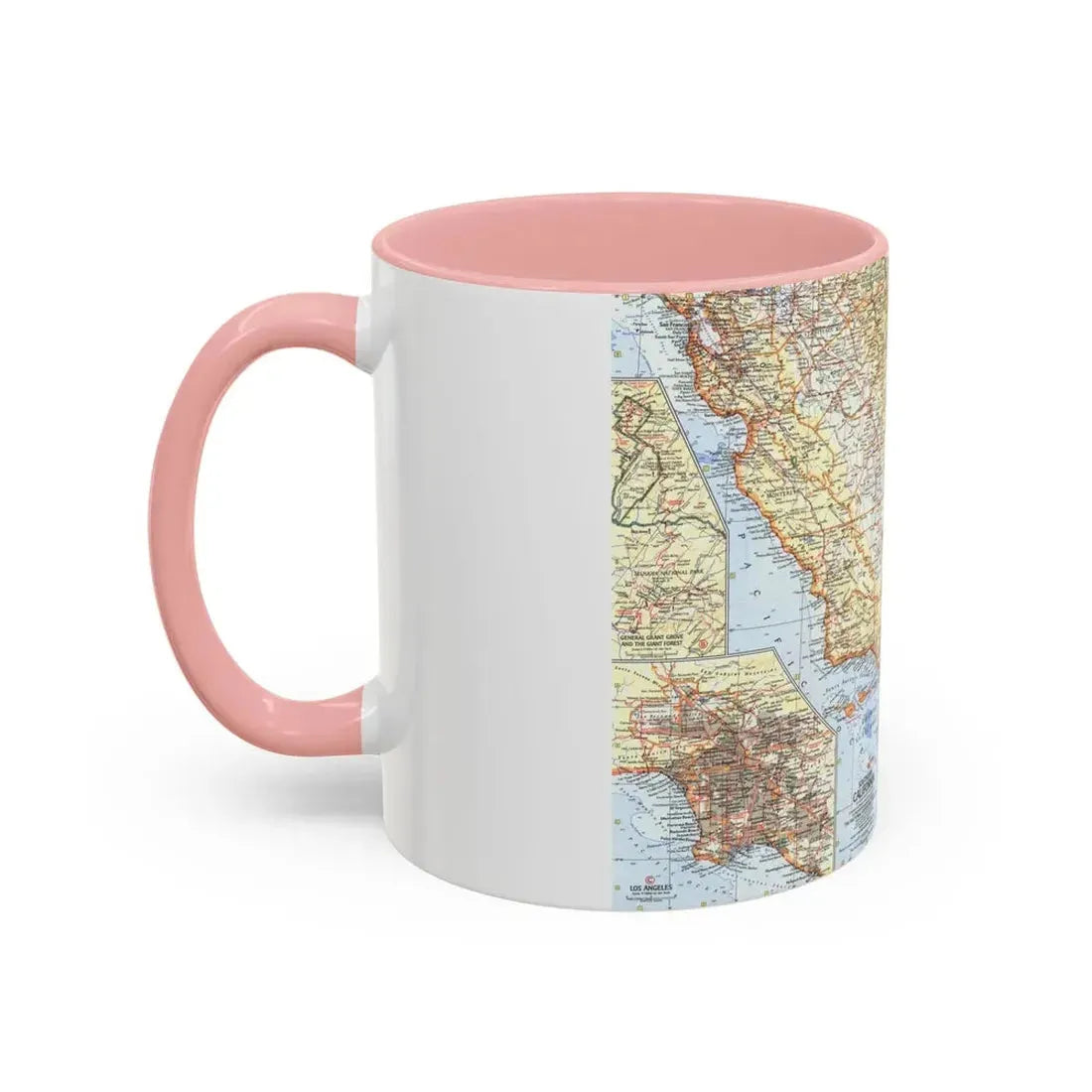 USA - California, Southern (1966) (Map) Accent Coffee Mug - Go Mug Yourself