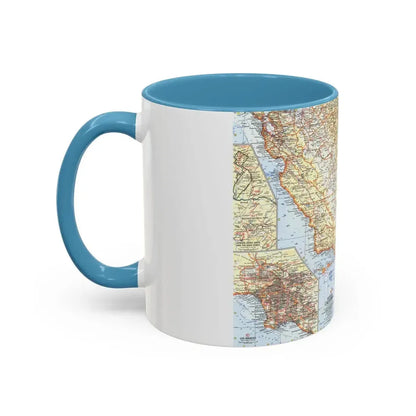 USA - California, Southern (1966) (Map) Accent Coffee Mug - Go Mug Yourself