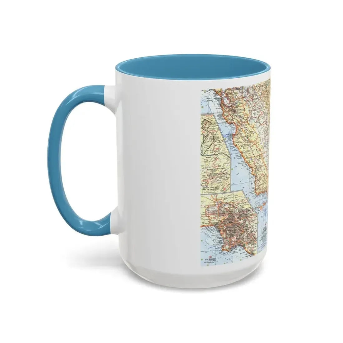 USA - California, Southern (1966) (Map) Accent Coffee Mug - Go Mug Yourself