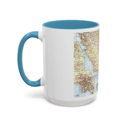 USA - California, Southern (1966) (Map) Accent Coffee Mug - Go Mug Yourself