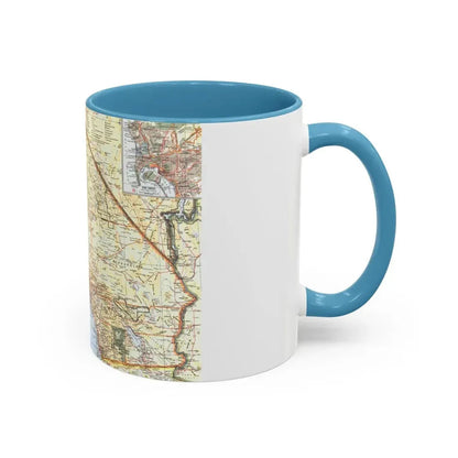 USA - California, Southern (1966) (Map) Accent Coffee Mug - Go Mug Yourself