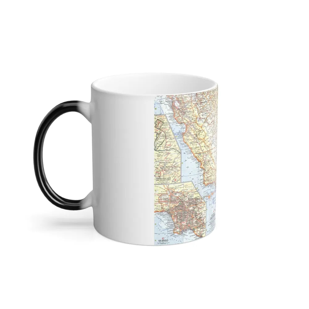 USA - California, Southern (1966) (Map) Color Changing Mug 11oz-Go Mug Yourself