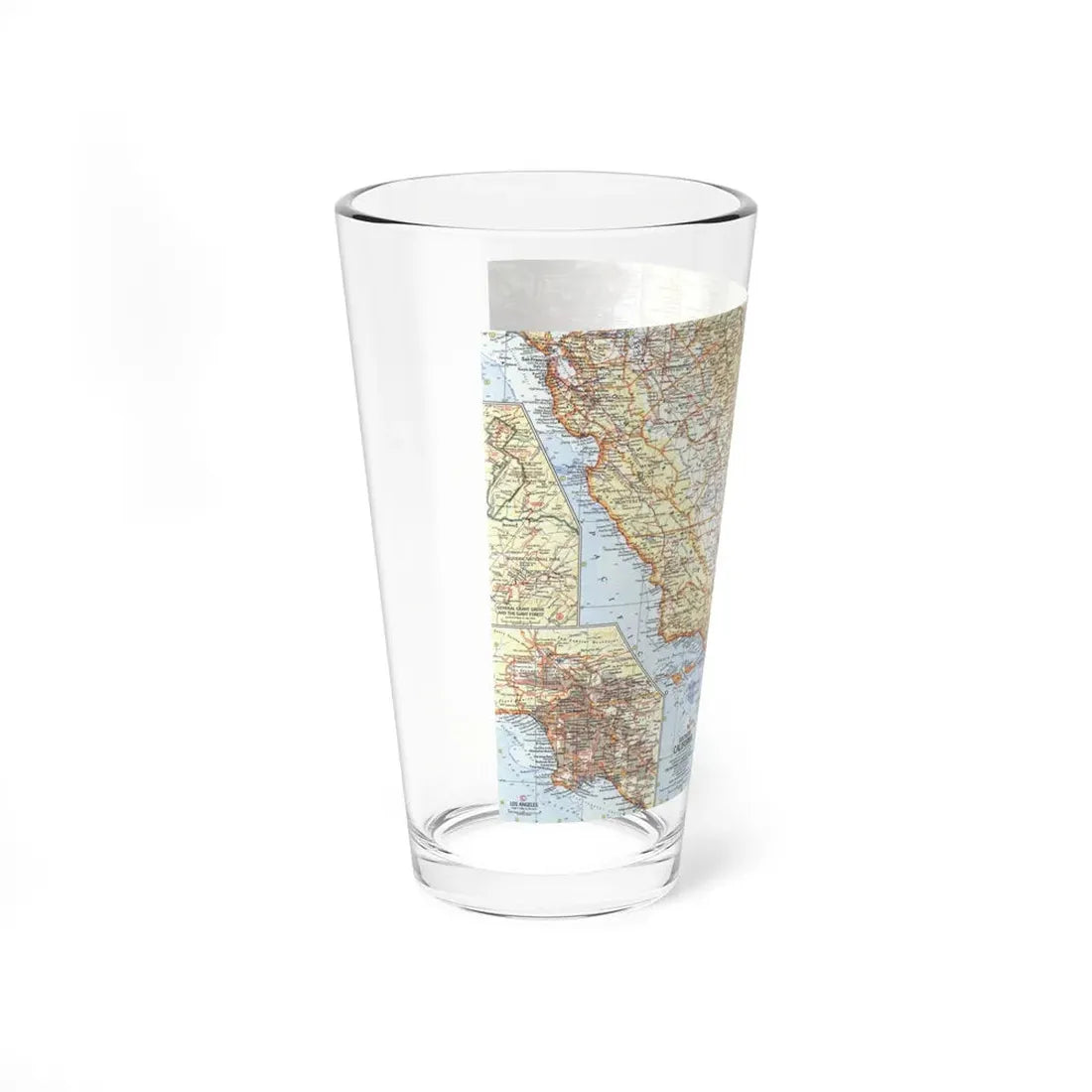USA - California, Southern (1966) (Map) Pint Glass 16oz - Go Mug Yourself