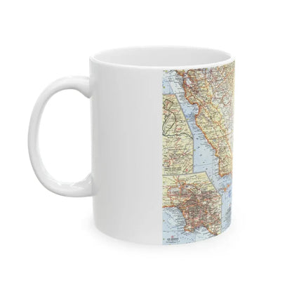 USA - California, Southern (1966) (Map) White Coffee Mug - Go Mug Yourself