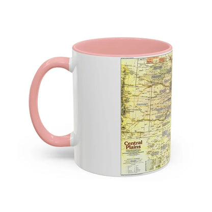 USA - Central Plains 1 (1985) (Map) Accent Coffee Mug - Go Mug Yourself