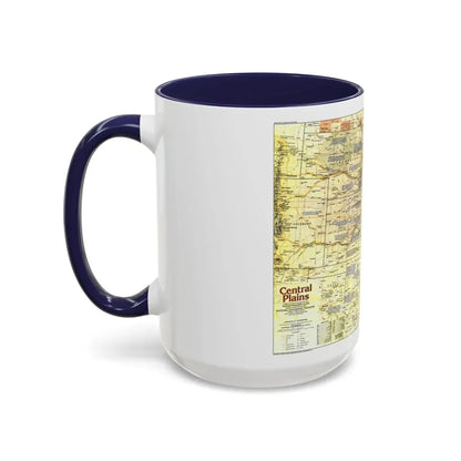 USA - Central Plains 1 (1985) (Map) Accent Coffee Mug - Go Mug Yourself