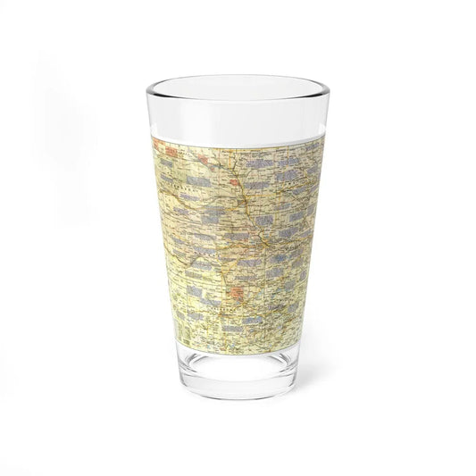 USA - Central Plains 1 (1985) (Map) Pint Glass 16oz-16oz-Go Mug Yourself