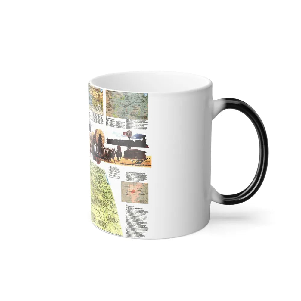 USA - Central Plains 2 (1985) (Map) Color Changing Mug 11oz-Go Mug Yourself