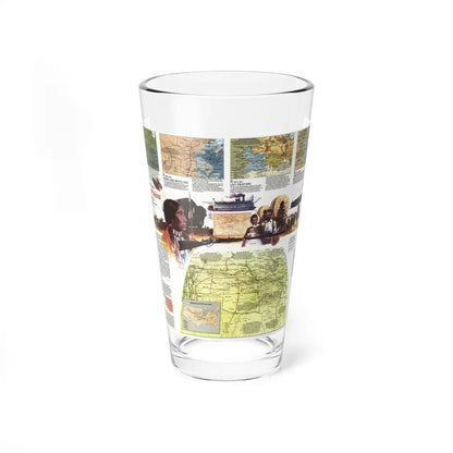 USA - Central Plains 2 (1985) (Map) Pint Glass 16oz 16oz - Go Mug Yourself