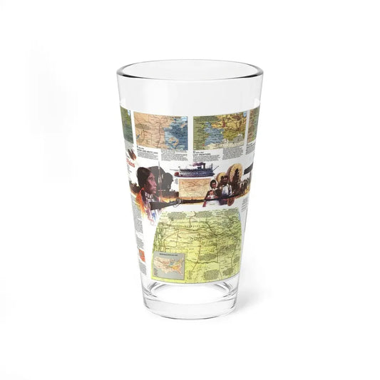 USA - Central Plains 2 (1985) (Map) Pint Glass 16oz 16oz - Go Mug Yourself