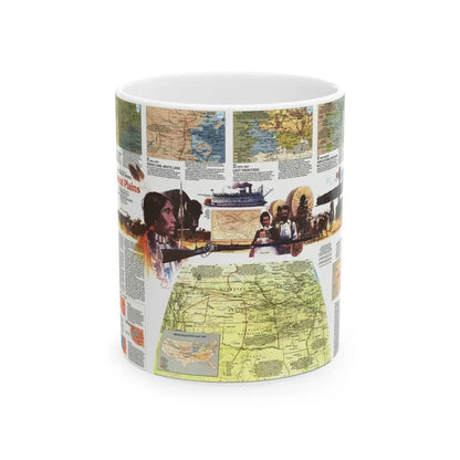 USA - Central Plains 2 (1985) (Map) White Coffee Mug 11oz - Go Mug Yourself