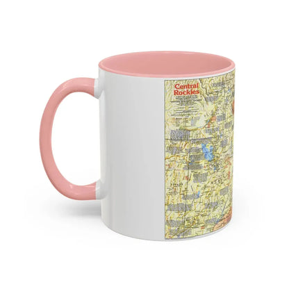 USA - Central Rockies 1 (1984) (Map) Accent Coffee Mug - Go Mug Yourself
