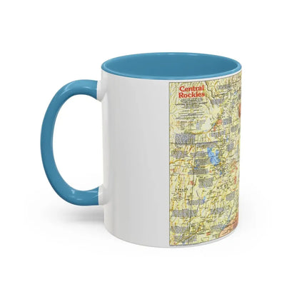 USA - Central Rockies 1 (1984) (Map) Accent Coffee Mug - Go Mug Yourself
