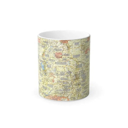 USA - Central Rockies 1 (1984) (Map) Color Changing Mug 11oz Default Title 11oz - Go Mug Yourself