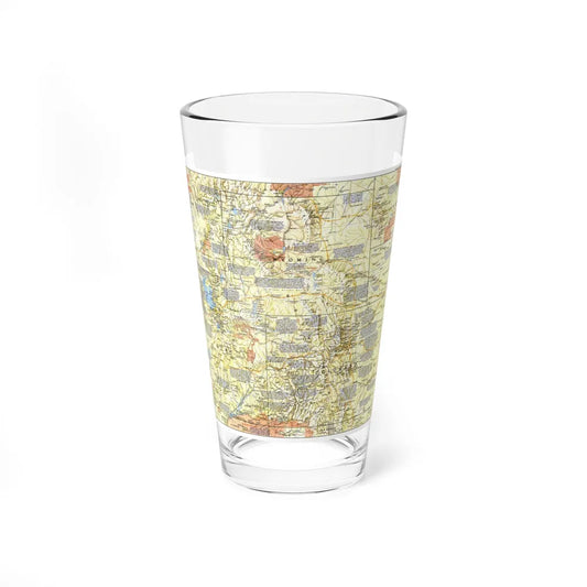 USA - Central Rockies 1 (1984) (Map) Pint Glass 16oz-16oz-Go Mug Yourself