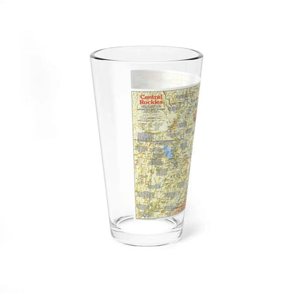 USA - Central Rockies 1 (1984) (Map) Pint Glass 16oz - Go Mug Yourself