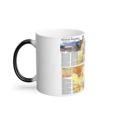 USA - Central Rockies 2 (1984) (Map) Color Changing Mug 11oz-Go Mug Yourself